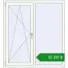 Ціноутворення Вікна 1280x1400 мм REHAU Euro 70 Білий (RAL 9016) з двох сторін. Ціна: ₴10,391.09