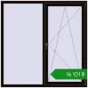 Ціноутворення Вікна 1600x1600 мм REHAU Euro 70 BLACK_BROWN з двох сторін. Ціна: ₴16,100.67