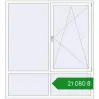 Ціноутворення Вікна 1800x2000 мм REHAU Euro 70 Білий (RAL 9016) з двох сторін. Ціна: ₴21,079.91