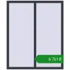 Ціноутворення Вікна 1200x1450 мм REHAU Euro 60 ANTHRACITE_GREY_STRUKTURAL з двох сторін. Ціна: ₴6,760.89