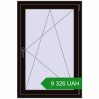 Ціноутворення Вікна 800x1200 мм REHAU Brillant-Design BLACK_BROWN з двох сторін. Ціна: 9 325.7 UAH