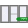 Ціноутворення Вікна 1800x1200 мм Altest Pony 375 RAL 9007 Grey aluminium з двох сторін. Ціна: ₴17,577.34