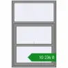 Ціноутворення Вікна 1000x1500 мм Altest Pony 375 RAL 9007 Grey aluminium з двох сторін. Ціна: ₴10,235.79
