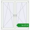 Ціноутворення Вікна 1360x1440 мм REHAU Euro 70 Білий (RAL 9016) з двох сторін. Ціна: ₴16,669.76