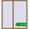 Ціноутворення Вікна 1800x2000 мм REHAU Euro 70 GOLDEN OAK з двох сторін. Ціна: ₴20,112.95