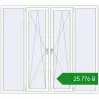 Ціноутворення Вікна 2000x1800 мм Altest Pony 375 RAL 9016 Traffic white з двох сторін. Ціна: ₴25,775.85