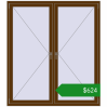 Ціноутворення Вікна 1600x1800 мм REHAU SYNEGO MD WALNUT з двох сторін. Ціна: $624.22
