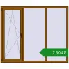 Ціноутворення Вікна 1800x1500 мм REHAU Euro 60 GOLDEN OAK з двох сторін. Ціна: ₴17,304.36