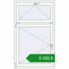 Ціноутворення Tilt-and-Turn 900x1500 mm REHAU Euro 60 RAL 9016 Traffic white two-sided. Ціна: ₴8,088.27