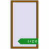 Ціноутворення Вікна 800x1400 мм REHAU Euro 60 GOLDEN OAK з двох сторін. Ціна: ₴5,422.47