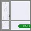 Ціноутворення Вікна 1800x1800 мм Altest Pony 375 RAL 9007 Grey aluminium з двох сторін. Ціна: ₴21,047.43