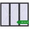 Ціноутворення Вікна 2500x2100 мм REHAU SYNEGO MD ANTHRACITE_GREY_GLATT з двох сторін. Ціна: ₴58,066.68