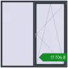 Ціноутворення Вікна 2000x2000 мм REHAU Euro 60 ANTHRACITE_GREY_STRUKTURAL з двох сторін. Ціна: ₴17,705.86
