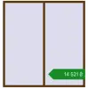 Ціноутворення Вікна 1998x2100 мм REHAU Euro 60 WALNUT з двох сторін. Ціна: ₴14,520.76