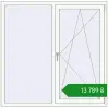 Ціноутворення Вікна 1500x1480 мм REHAU Brillant-Design GOLDEN OAK ззовні. Ціна: ₴13,789.05