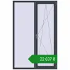 Ціноутворення Вікна 1300x2000 мм REHAU Euro 70 ANTHRACITE_GREY_STRUKTURAL з двох сторін. Ціна: ₴22,836.62
