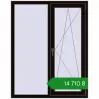 Ціноутворення Вікна 1150x1450 мм REHAU Euro 70 BLACK_BROWN з двох сторін. Ціна: ₴14,710.48