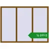 Ціноутворення Вікна 2000x1500 мм REHAU Euro 70 GOLDEN OAK з двох сторін. Ціна: ₴16,898.91