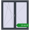 Ціноутворення Вікна 1400x1500 мм REHAU SYNEGO MD ANTHRACITE_GREY_STRUKTURAL з двох сторін. Ціна: ₴25,462.70