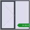 Ціноутворення Вікна 2000x2000 мм REHAU Euro 70 ANTHRACITE_GREY_STRUKTURAL з двох сторін. Ціна: ₴24,262.77