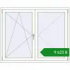 Ціноутворення Вікна 1500x1200 мм REHAU Euro 60 Білий (RAL 9016) з двох сторін. Ціна: ₴9,622.99