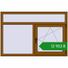 Ціноутворення Вікна 1500x1000 мм REHAU Euro 70 GOLDEN OAK з двох сторін. Ціна: ₴12,952.97