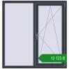 Ціноутворення Вікна 1280x1340 мм REHAU Euro 70 ANTHRACITE_GREY_STRUKTURAL з двох сторін. Ціна: ₴13,123.28