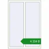 Ціноутворення Вікна 960x1400 мм REHAU Euro 60 Білий (RAL 9016) з двох сторін. Ціна: ₴4,334.48