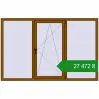 Ціноутворення Вікна 2100x1350 мм REHAU Brillant-Design GOLDEN OAK з двох сторін. Ціна: ₴27,472.34