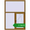 Ціноутворення Вікна 1200x1700 мм REHAU Euro 60 LIGHT_OAK з двох сторін. Ціна: ₴11,964.79