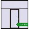 Ціноутворення Вікна 2500x2600 мм REHAU Brillant-Design BLACK_BROWN з двох сторін. Ціна: ₴46,046.55