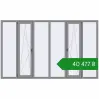 Ціноутворення Вікна 3000x1800 мм Altest Pony 375 RAL 9007 Grey aluminium з двох сторін. Ціна: ₴40,477.05