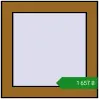 Ціноутворення Вікна 430x430 мм REHAU Euro 70 LIGHT_OAK з двох сторін. Ціна: ₴1,657.41