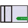 Ціноутворення Вікна 2780x1750 мм REHAU SYNEGO MD BLACK_BROWN з двох сторін. Ціна: ₴39,709.84