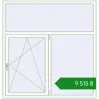 Ціноутворення Tilt-and-Turn 1585x1650 mm REHAU Euro 60 RAL 9016 Traffic white two-sided. Ціна: ₴9,515.18