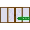 Ціноутворення Вікна 3000x1600 мм REHAU Euro 70 GOLDEN OAK з двох сторін. Ціна: ₴34,518.99