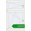 Ціноутворення Вікна 900x1499 мм REHAU Euro 70 Білий (RAL 9016) з двох сторін. Ціна: ₴8,832.09
