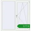 Ціноутворення Вікна 1350x1420 мм Altest Pony 375 RAL 9016 Traffic white з двох сторін. Ціна: ₴13,771.11