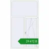 Ціноутворення Вікна 1500x2600 мм REHAU SYNEGO MD ANTHRACITE_GREY_STRUKTURAL ззовні. Ціна: ₴29,472.11