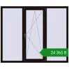 Ціноутворення Вікна 1800x1500 мм REHAU SYNEGO MD BLACK_BROWN з двох сторін. Ціна: ₴24,364.64
