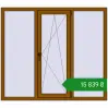Ціноутворення Вікна 1600x1400 мм REHAU Euro 60 GOLDEN OAK з двох сторін. Ціна: ₴15,838.73