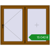 Ціноутворення Вікна 1500x1200 мм REHAU Euro 70 GOLDEN OAK з двох сторін. Ціна: ₴15,042.46