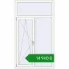 Ціноутворення Вікна 1080x1880 мм REHAU Euro 70 Білий (RAL 9016) з двох сторін. Ціна: ₴14,940.45