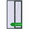 Ціноутворення Вікна 1200x2200 мм Altest Pony 375 RAL 7016 Anthracite grey з двох сторін. Ціна: ₴22,103.25