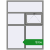 Ціноутворення Вікна 1500x2000 мм Altest Pony 375 RAL 9007 Grey aluminium з двох сторін. Ціна: $365.95