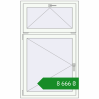Ціноутворення Вікна 900x1500 мм REHAU Euro 60 Білий (RAL 9016) з двох сторін. Ціна: ₴8,666.00