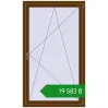 Ціноутворення Вікна 1000x1700 мм REHAU SYNEGO MD WALNUT з двох сторін. Ціна: ₴19,582.52