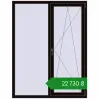 Ціноутворення Вікна 1350x1750 мм REHAU Brillant-Design BLACK_BROWN з двох сторін. Ціна: ₴22,730.20