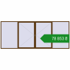 Ціноутворення Вікна 5000x2000 мм REHAU Brillant-Design WALNUT з двох сторін. Ціна: ₴78,852.67