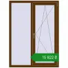 Ціноутворення Вікна 1120x1500 мм REHAU Euro 70 WALNUT з двох сторін. Ціна: ₴15,821.82